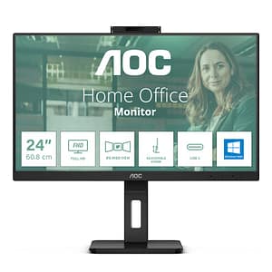 Monitor PC a schermo piatto AOC 24P3CW 60,5 cm (23,8 ) 1920 x 1080 pixel Full HD LED Nero – nuovo