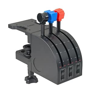 Logitech G Flight Throttle Quadrant Nero, Blu, Rosso USB 2.0 Simulatore di volo PC analogico/digitale – nuovo