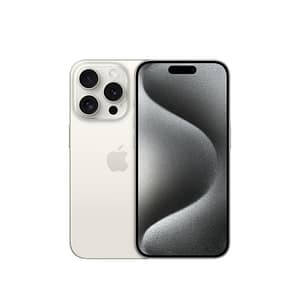 iPhone 15 Pro (5G) 512 GB, bianco titanio, sbloccato – Ricondizionato – Condizioni eccellenti