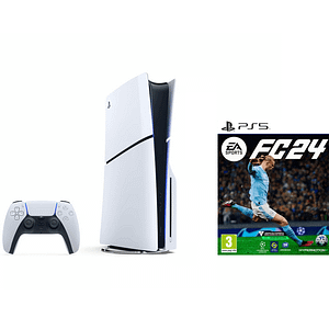 PS5 Slim & EA Sports FC 24 Pack – Console giochi Playstation 5 Slim (Standard) 1Tb, Bianco – nuovo