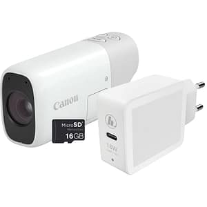 Canon PowerShot ZOOM, fotocamera compatta con teleobiettivo singolo, kit essenziale, bianco – nuovo