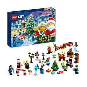 LEGO City 60381 Calendario dell’Avvento 2023, con 24 regali tra cui le figure di Babbo Natale e Renna, regalo di Natale – nuovo