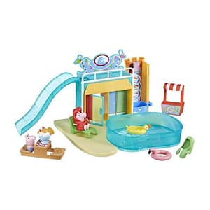 Parco acquatico di Peppa Pig Peppa, set con 2 figure e 15 accessori, giocattolo per bambini, a partire da 3 anni – nuovo