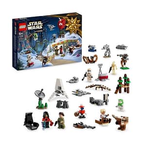 LEGO Star Wars 75366 Calendario dell’Avvento 2023, con 24 regali di Natale, tra cui 9 personaggi e 10 veicoli. – nuovo