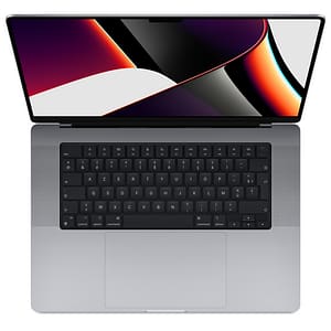 MacBook Pro M1 Max (2021) 16,2′, 3,2 GHz 1Tb 32Gb Apple GPU 32, grigio Sidel – QWERTY – Spagnolo -Ricondizionato – Ottime condizioni