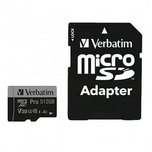 Memoria flash Verbatim 47046 512 GB MicroSDXC UHS-I Classe 10 – nuovo