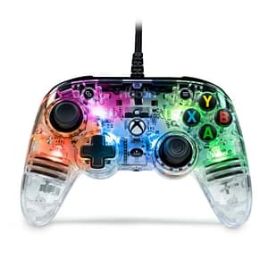 NACON Pro Compact Colorlight nero, trasparente USB Joystick analogico/digitale PC, Xbox One, Xbox Series S, Xbox Series X – nuovo
