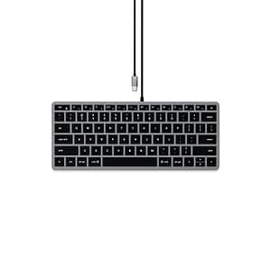 Satechi Slim W1 Tastiera da tavolo USB QWERTY Inglese Alluminio, Nero – nuovo