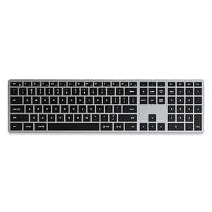 Satechi SLIM X3 Home Bluetooth QWERTZ Tastiera tedesca nera, grigia – nuovo
