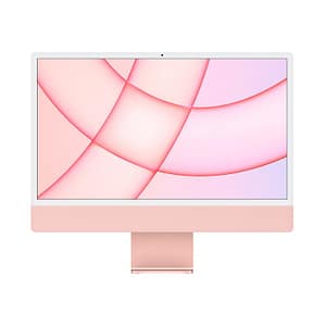 iMac 24  Apple M1 (2021) 3,2 Ghz 256 Go SSD 8 Go Apple GPU 8, Rosa – QWERTY – Spagnolo – Ricondizionato – Condizioni eccellenti