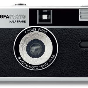 AgfaPhoto – Macchina fotografica analogica riutilizzabile – Halframe nero – Cattura i tuoi momenti con stile – nuovo