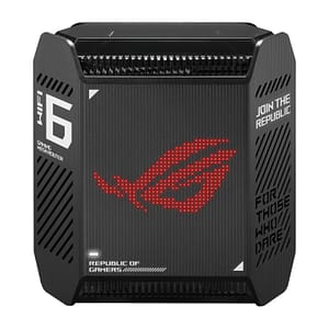 ASUS ROG Rapture GT6 AX10000 AiMesh 1 Pack Tri-band (2,4 GHz / 5 GHz / 5 GHz) Wi-Fi 6 (802.11ax) Nero 4 Interno – nuovo