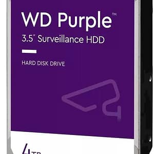 WD Purple, 3,5”, 4 TB, SATA/600, 256 MB di cache – nuovo