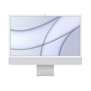 iMac 24  Apple M1 (2021) 3,2 Ghz 256 Go SSD 8 Go Apple GPU 8, Argento – QWERTY – Spagnolo -Ricondizionato – Ottime condizioni