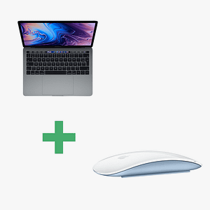 Macbook Pro Core i5 (2018) 13,3′, 2,3 Ghz 256 Go 8 Go Intel Iris Graphics 655, Grigio Acciaio – QWERTY + Magic Mouse 2 Blu – Ricondizionato – Condizioni eccellenti