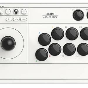 8Bitdo Arcade Stick nero, bianco RF/USB Joystick analogico/digitale PC, Xbox One, Xbox One S, Xbox One X, Xbox Series S, Xbox Series X – nuovo