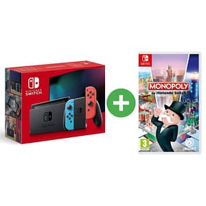 Switch & Monopoly – console di gioco portatile 15,8 cm (6,2 ) 32 GB Touchscreen Wifi, Blu, Rosso -Ricondizionato – Ottime condizioni