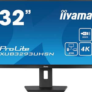 iiyama ProLite XUB3293UHSN-B5 80 cm (31,5 ) 3840 x 2160 pixel 4K Ultra HD LCD Flat Panel PC Monitor Nero – nuovo