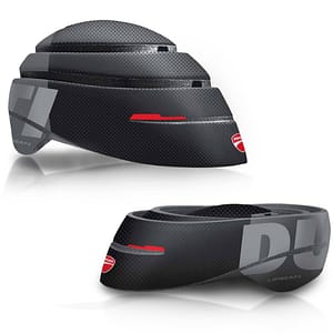 Casco sportivo Ducati DUC-HLM-FLD/M Nero, Grigio, Rosso – nuovo