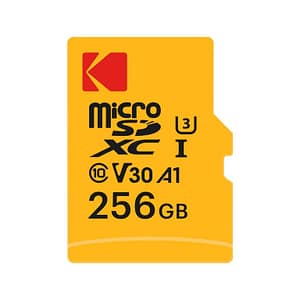 Scheda di memoria micro SD KODAK – 256 GB, classe 10, alte prestazioni, con adattatore – nuovo