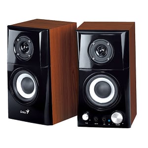 Genius Computer Technology 31730032400 Diffusore a 2 vie nero, legno Con cavo da 14 W – nuovo