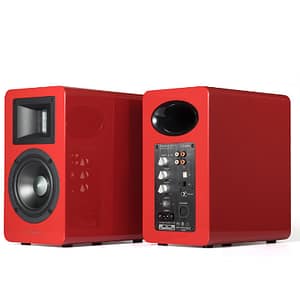 AIRPULSE A100 Altoparlante rosso cablato e wireless 100 W – nuovo