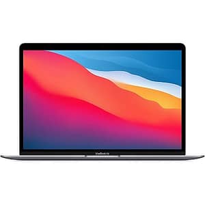 MacBook Air M1 (2020) 13,3′, 3,2 GHz 512 GB 8 GB Apple GPU 8, Argento – QWERTY – Ricondizionato – Condizioni eccellenti