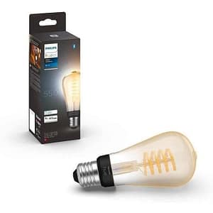 Philips Hue White Ambiance E27 Filament ST64 lampadina LED connessa con Bluetooth e controllo vocale – nuovo
