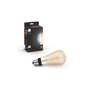Philips Hue White Ambiance E27 Filamento 7W Lampadina collegata trasparente – nuovo