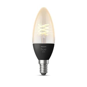 Philips Hue White E14 Filament Flame 4,5W Lampadina collegata trasparente – nuovo