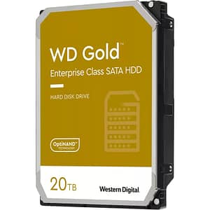 Disco rigido Western Digital Gold 20Tb 7200rpm 512Mb 3,5  serie ATA III – nuovo