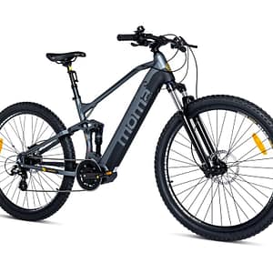 Bicicletta Elettrica, E-MTB 27,5  PRO FS Motore centrale Moma Bikes, Alluminio, SHIMANO ALTUS 8v, Sospensione completa, Freni a disco idraulici, Batteria integrata Ion Litio 48V 13Ah. – nuovo