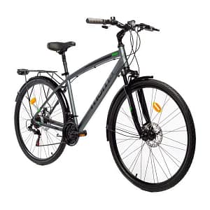 Bicicletta TREKKING, TREKKING PRO M 28  Moma Bikes, Alluminio, SHIMANO 21V, Freni a Disco, Sospensioni Avanti – nuovo