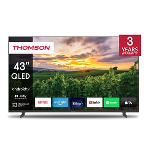 Thomson 43QA2S13 TV 109,2 cm (43 ) 4K Ultra HD Smart TV Wifi Grigio – nuovo