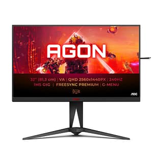 AOC AGON 5 AG325QZN/EU Display LED 80 cm (31,5 ) 2560 x 1440 pixel Quad HD Nero – nuovo