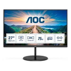 Display LED AOC V4 Q27V4EA 68,6 cm (27 ) 2560 x 1440 pixel 2K Ultra HD Nero – nuovo