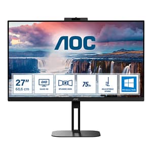 AOC V5 Q27V5CW/BK 68,6 cm (27 ) Quad HD LED Flat Panel PC Display 2560 x 1440 pixel Nero – nuovo