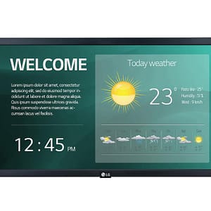LG 22SM3G-B message display Pannello piatto per segnaletica digitale 54,6 cm (21,5 ) IPS Wifi 250 cd/m² Full HD Nero Integrato nel processore 16/7 – nuovo