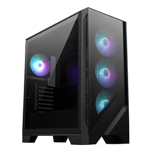 MSI MAG FORGE 320R AIRFLOW Micro Tower CPU Nero, Trasparente – nuovo