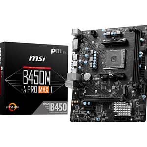 MSI B450M-A PRO MAX II scheda madre AMD B450 slot micro ATX AM4 – nuovo