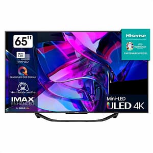 Hisense 65U7KQ TV 165,1 cm (65 ) 4K Ultra HD Smart TV Wifi Nero 1000 cd/m² (HDTV) – nuovo