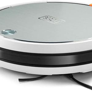 Black & Decker BXRV500E Aspirapolvere robotico senza sacco nero, acciaio inox, bianco – nuovo