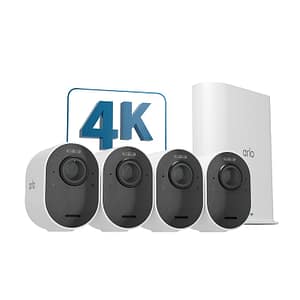 Telecamera di sorveglianza per esterni Arlo Ultra 2, confezione da 4 bianco – nuovo