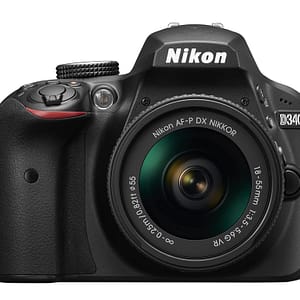 Nikon D3400 + AF-P DX 18-55 mm 1:3.5-5.6G VR Kit fotocamera SLR 24,2 MP CMOS 6000 x 4000 pixel Nero -Ricondizionato – Ottime condizioni