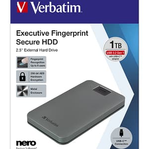 Disco rigido esterno Verbatim 53652 da 1 TB grigio – nuovo