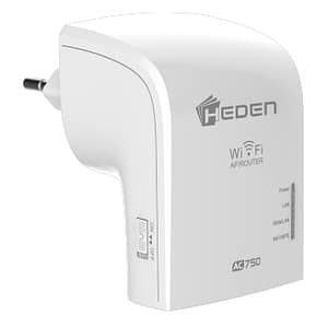 HEDEN AC750 ripetitore Wifi dual band 2.4Ghz / 5GHz 2 porte RJ45 bianco – nuovo