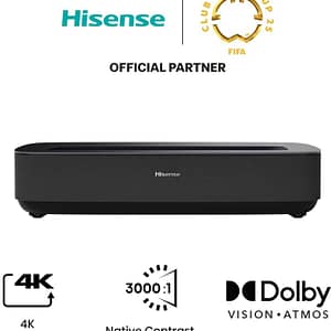 Hisense PL1SE proiettore a ottica ultra corta 2100 ANSI lumen DLP 2160p (3840×2160) Nero – nuovo