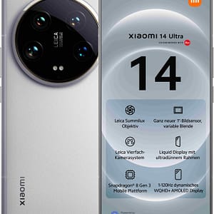 Xiaomi 14 Ultra (5G) 512 GB, bianco, sbloccato – nuovo