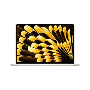 MacBook Air M3 (2024) 15,3′, 512 GB 16 GB GPU Apple 10, Starlight – Azerty – nuovo