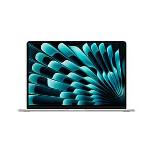 MacBook Air M3 (2024) 15,3′, GHz 512 Go 16 Go GPU Apple, Argento – AZERTY – Ricondizionato – Condizioni eccellenti